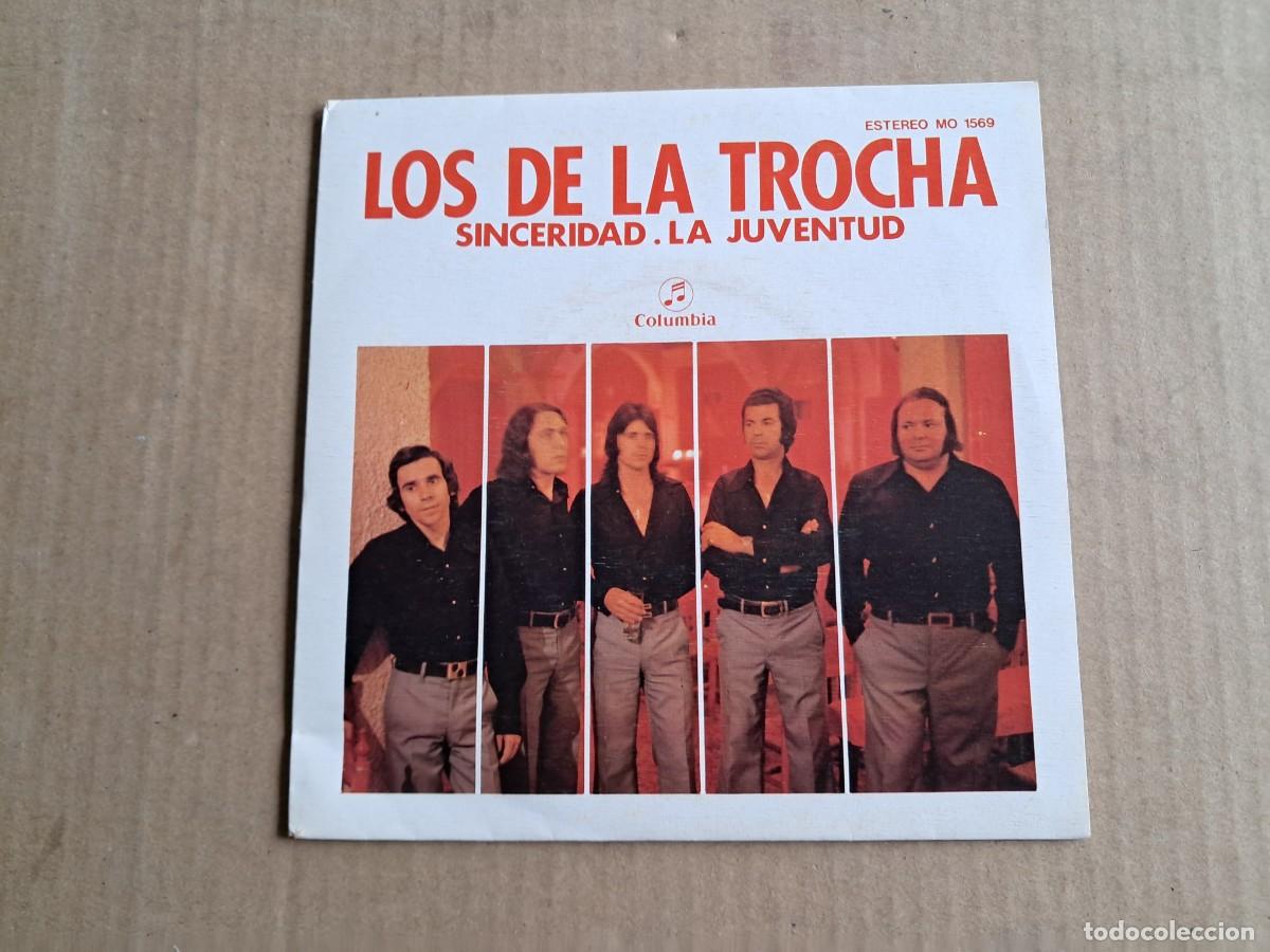 Discos de vinilo: LOS DE LA TROCHA - SINCERIDAD SINGLE 1976 - Foto 1