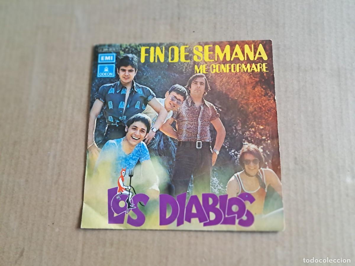 Discos de vinilo: LOS DIABLOS - FIN DE SEMANA SINGLE 1971 - Foto 1
