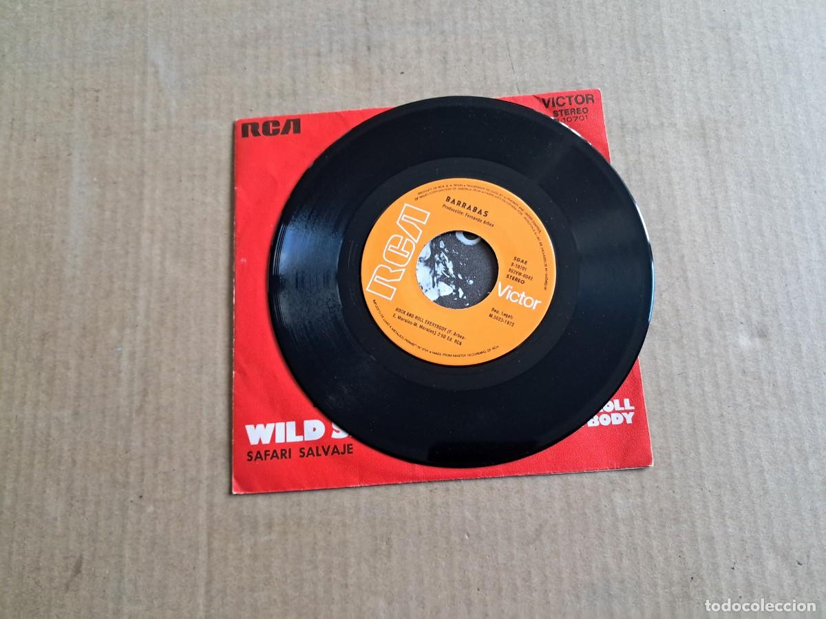 Discos de vinilo: BARRABAS - WILD SAFARI SINGLE 1972 - Foto 2