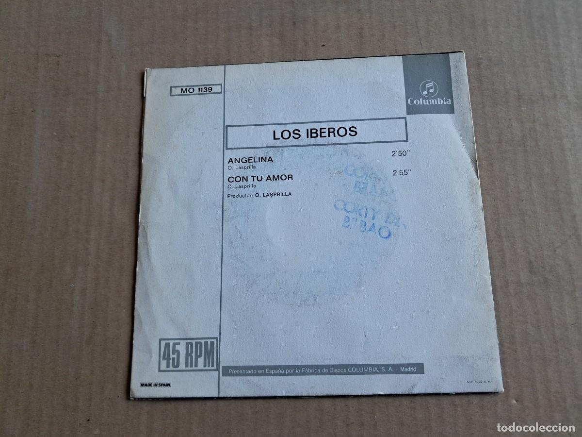 Discos de vinilo: LOS IBEROS - ANGELINA SINGLE 1971 - Foto 3