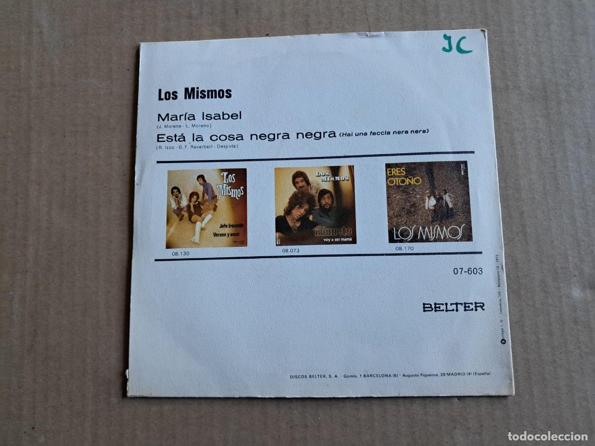 Discos de vinilo: LOS MISMOS - MARIA ISABEL SINGLE 1969 - Foto 3