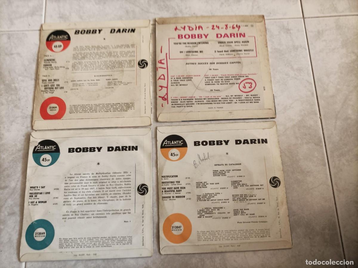 Discos de vinilo: Bobby Darin lote eps Francia - Foto 2