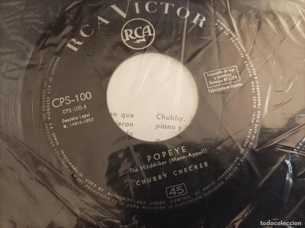 Discos de vinilo: Chubby Checker single popeye - Foto 3