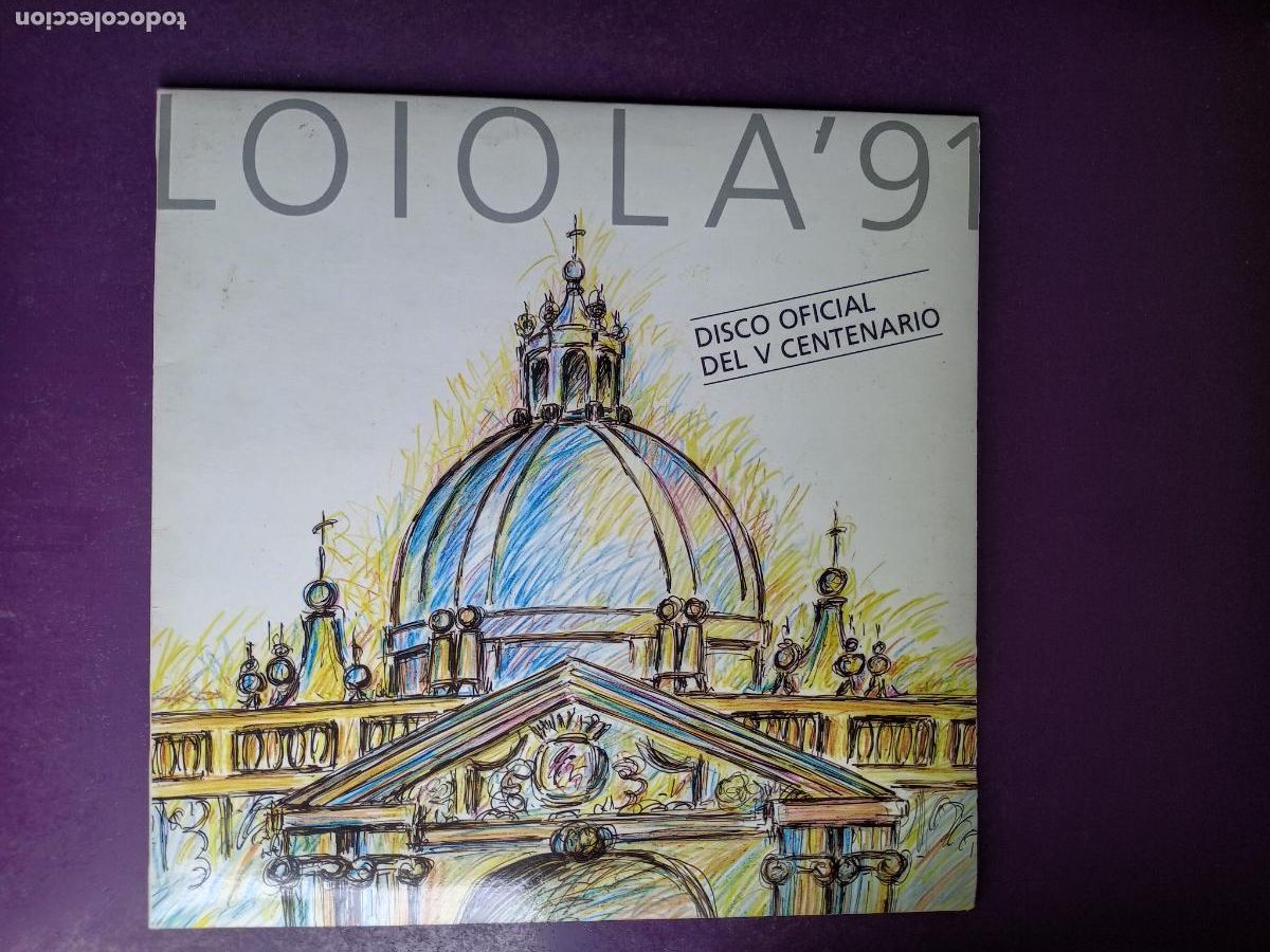 Disques de vinyle: LOIOLA 91 - DISCO OFIACIAL 5&ordm; CENTENARIO SAN IGNACIO LOYOLA - LP IZ 1991 - FOLK RELIGION EUSKADI