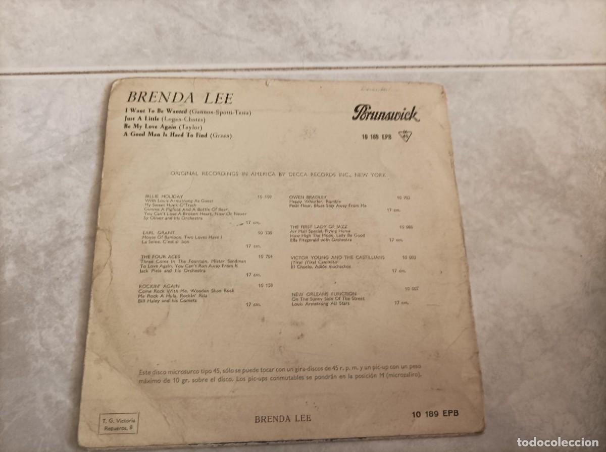 Discos de vinilo: Brenda Lee ep 1960-leer- - Foto 2