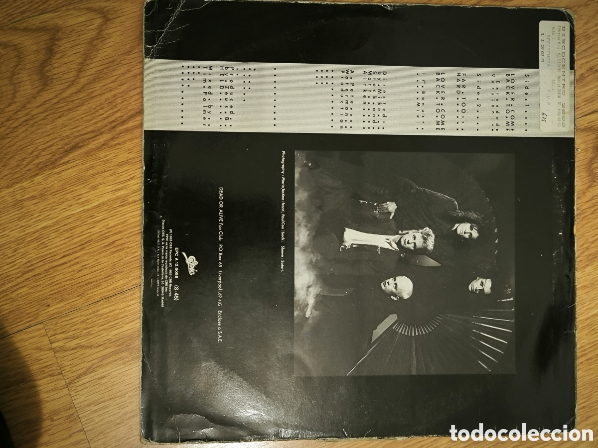 Discos de vinilo: DISCO DE VINILO DEAD OR ALIVE - Foto 2