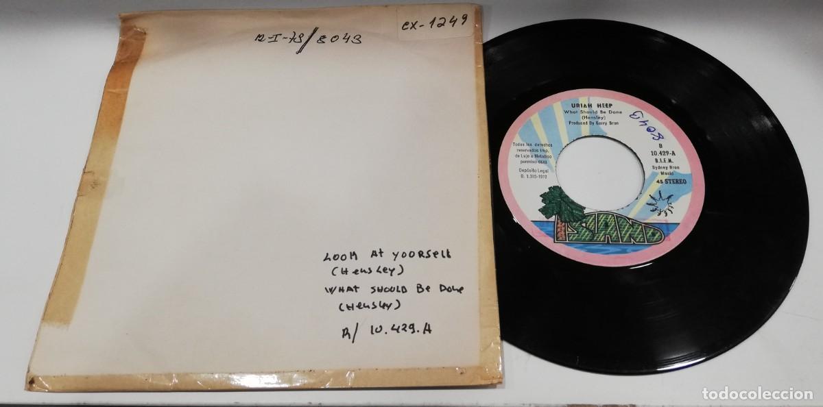 Discos de vinilo: SCO64-Uriah Heep - Look At Yourself (7&rdquo;, Single) - Foto 2