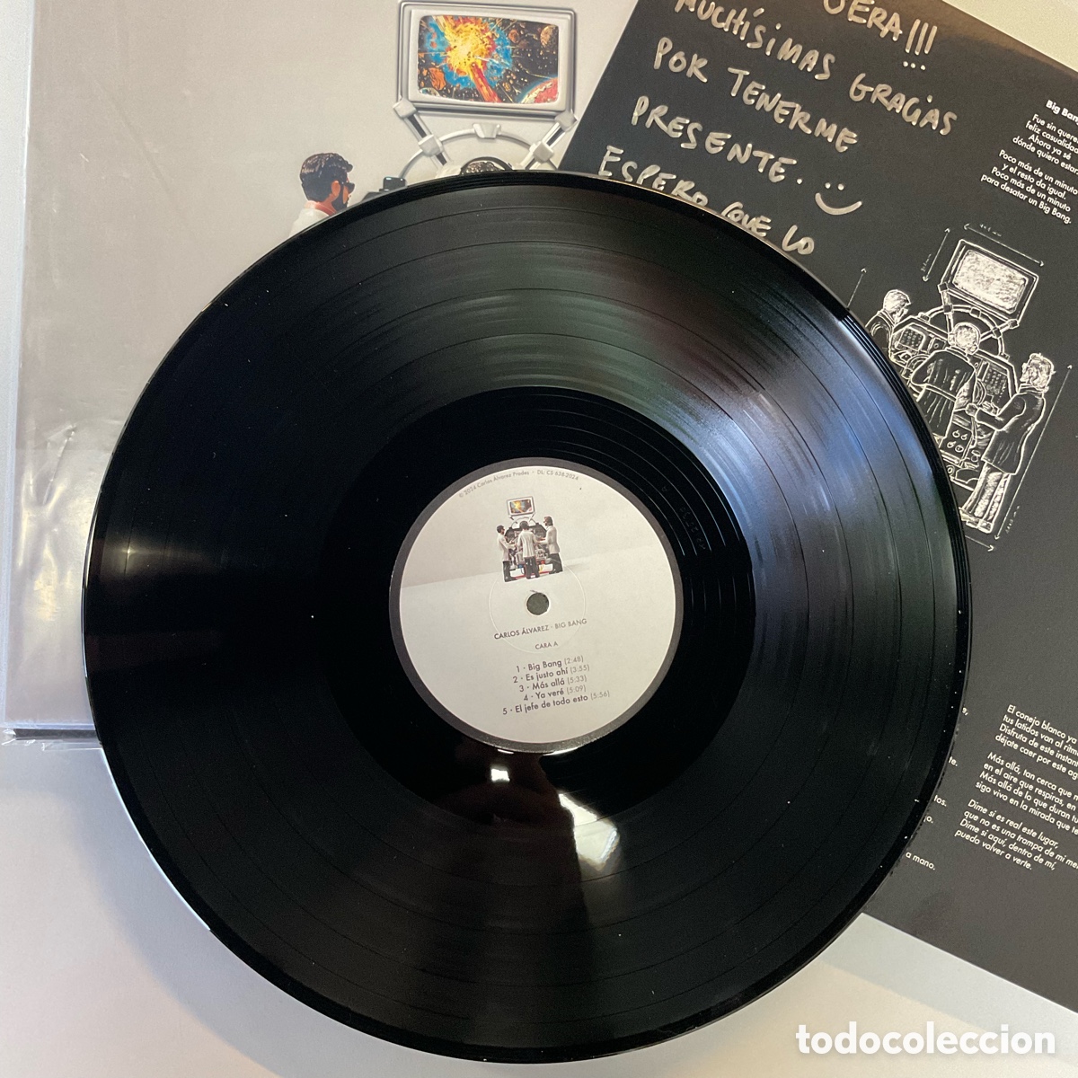 Discos de vinilo: CARLOS &Aacute;LVAREZ. Bing Bang. - Foto 3