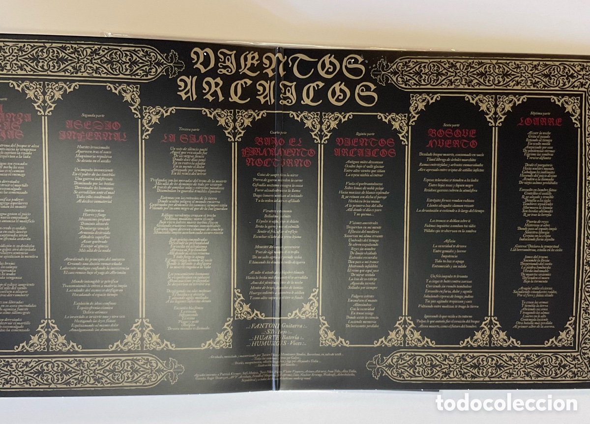 Discos de vinilo: CALIX. Vientos Arcaicos. - Foto 3