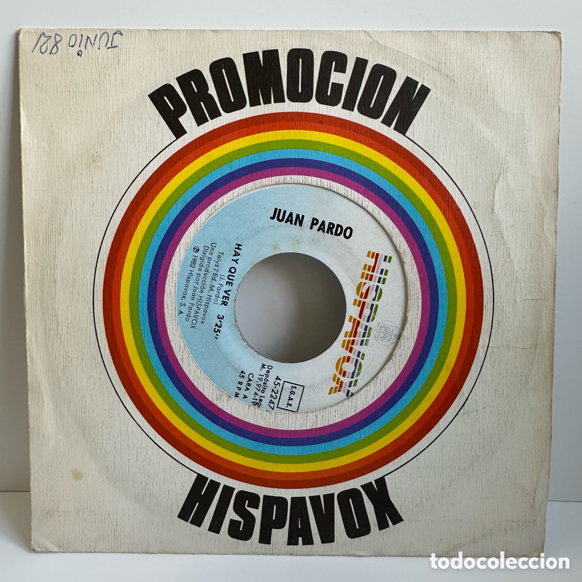 Discos de vinilo: Juan Pardo - Hay Que Ver (Single) - Foto 1