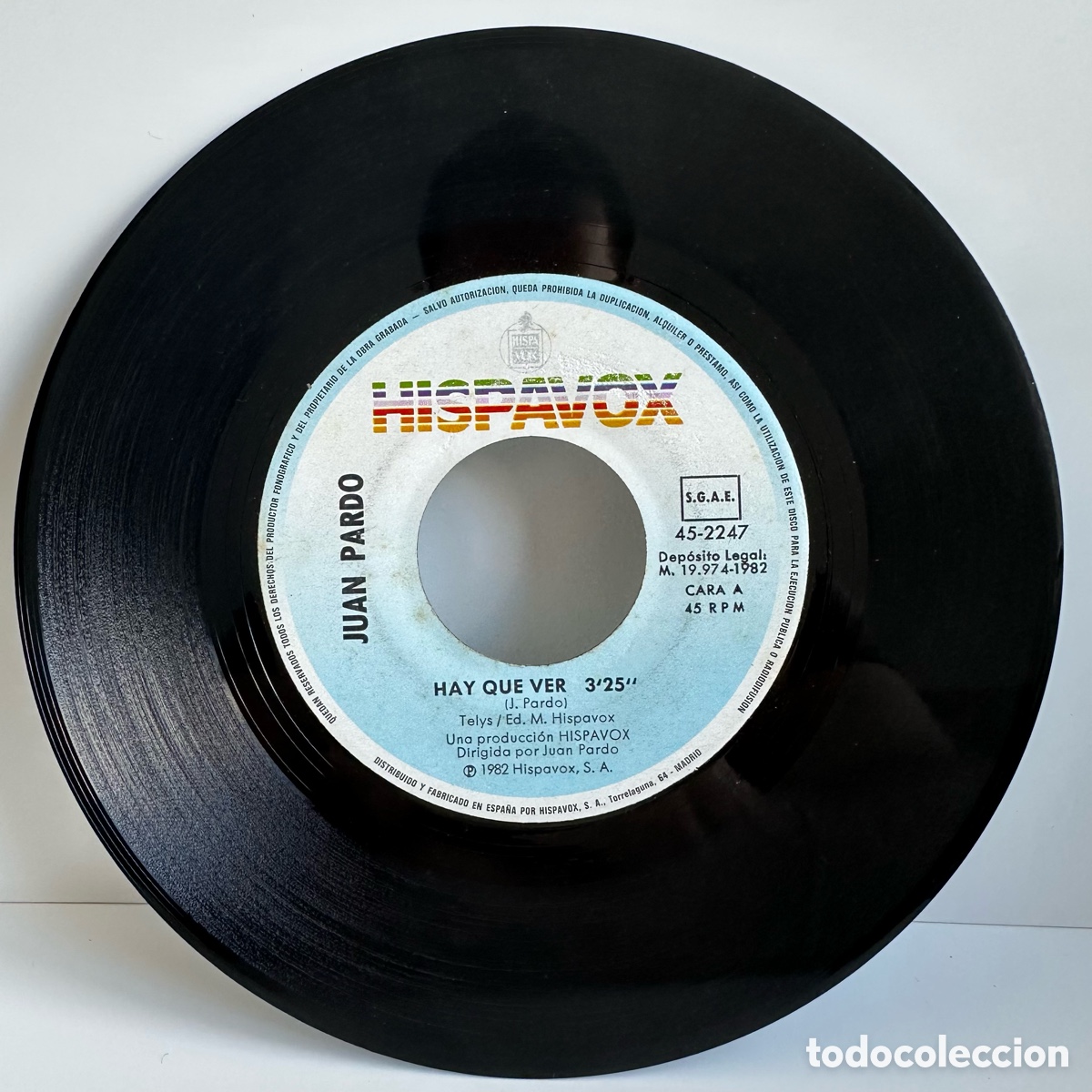 Discos de vinilo: Juan Pardo - Hay Que Ver (Single) - Foto 2
