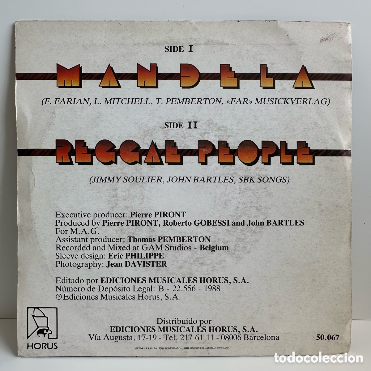 Discos de vinilo: Lizz Mitchell - Mandela (Single) - Foto 2
