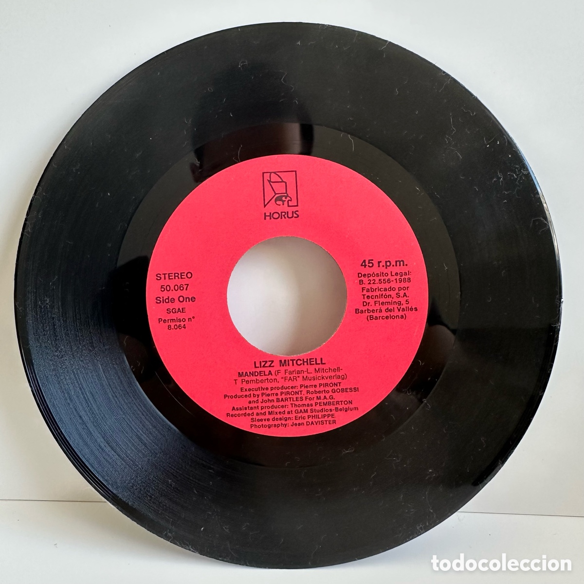 Discos de vinilo: Lizz Mitchell - Mandela (Single) - Foto 3