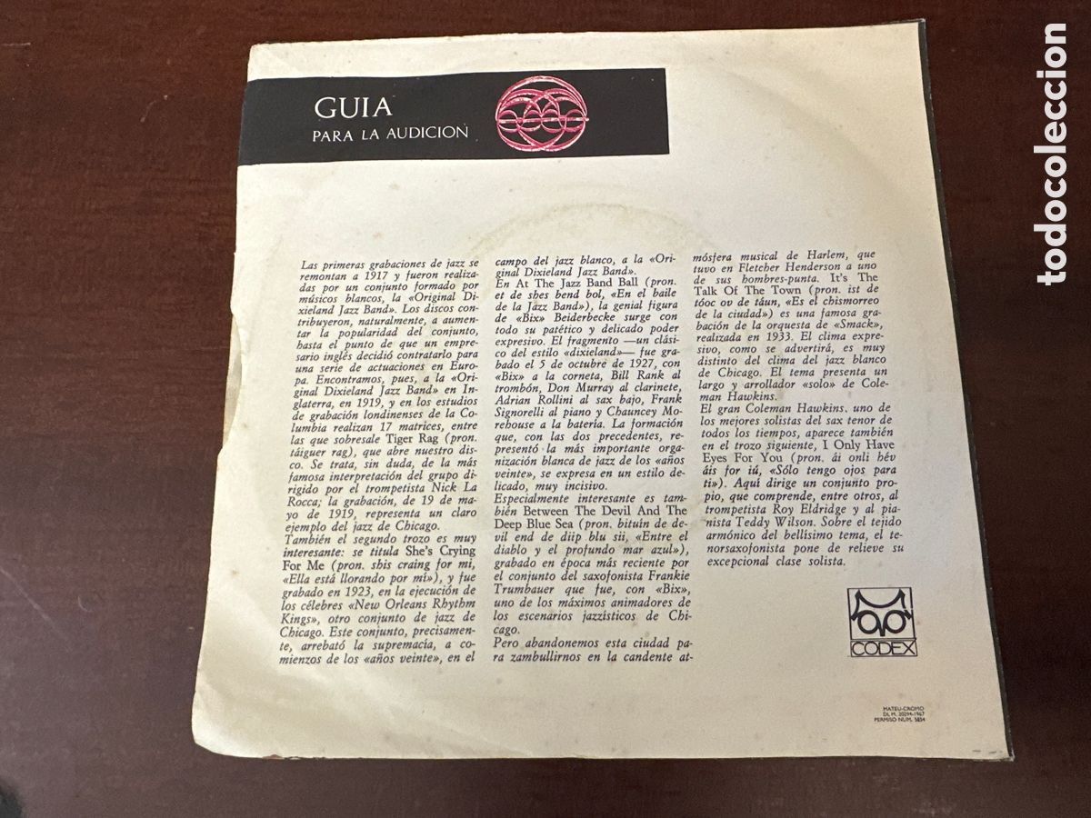 Discos de vinilo: HISTORIA DE LA MUSICA - CODEX VOL. V- EL JAZZ DE CHICAGO - Foto 2