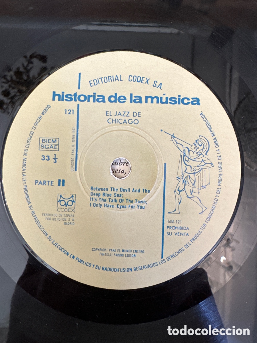 Discos de vinilo: HISTORIA DE LA MUSICA - CODEX VOL. V- EL JAZZ DE CHICAGO - Foto 5