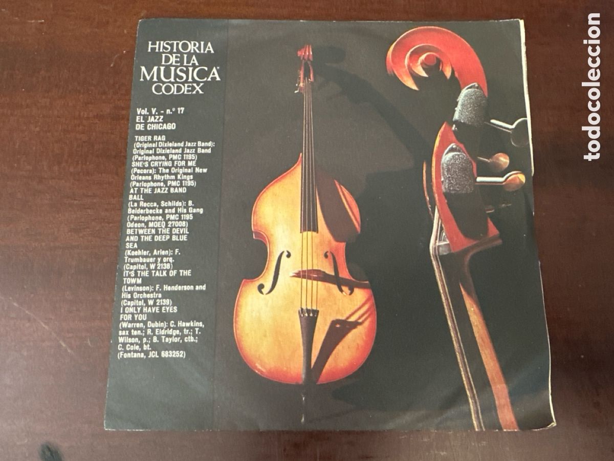 Discos de vinilo: HISTORIA DE LA MUSICA - CODEX VOL. V- EL JAZZ DE CHICAGO - Foto 1