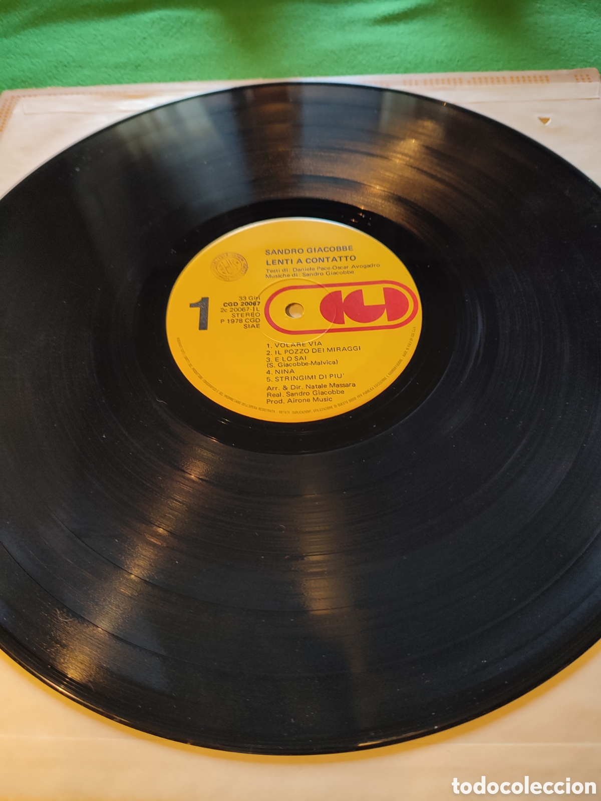 Discos de vinilo: Sandro Giacobbe - Lentia Contatto - Foto 3