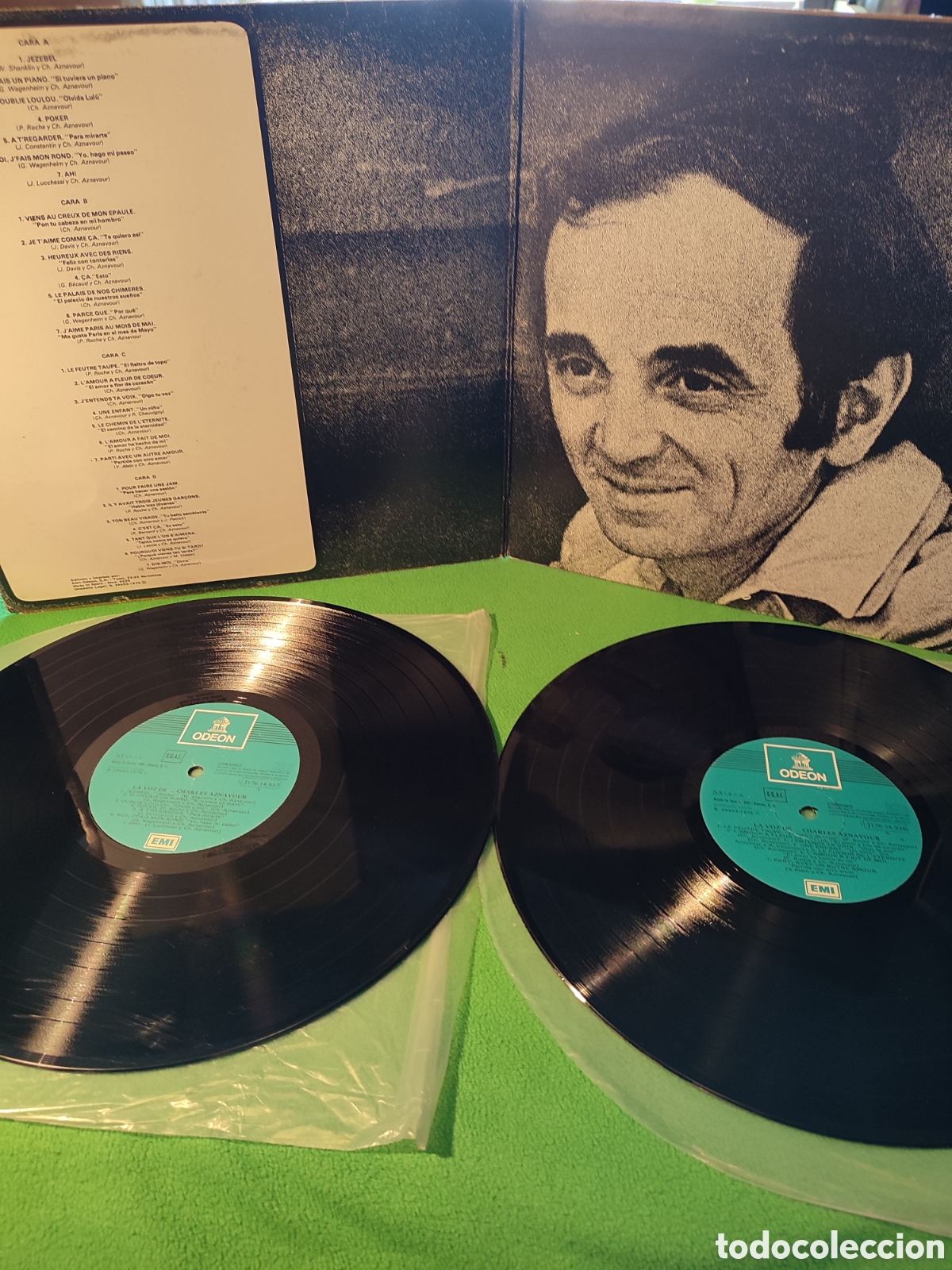 Discos de vinilo: Charles Aznavour - La voz de ... 2 al precio de 1 - Foto 2