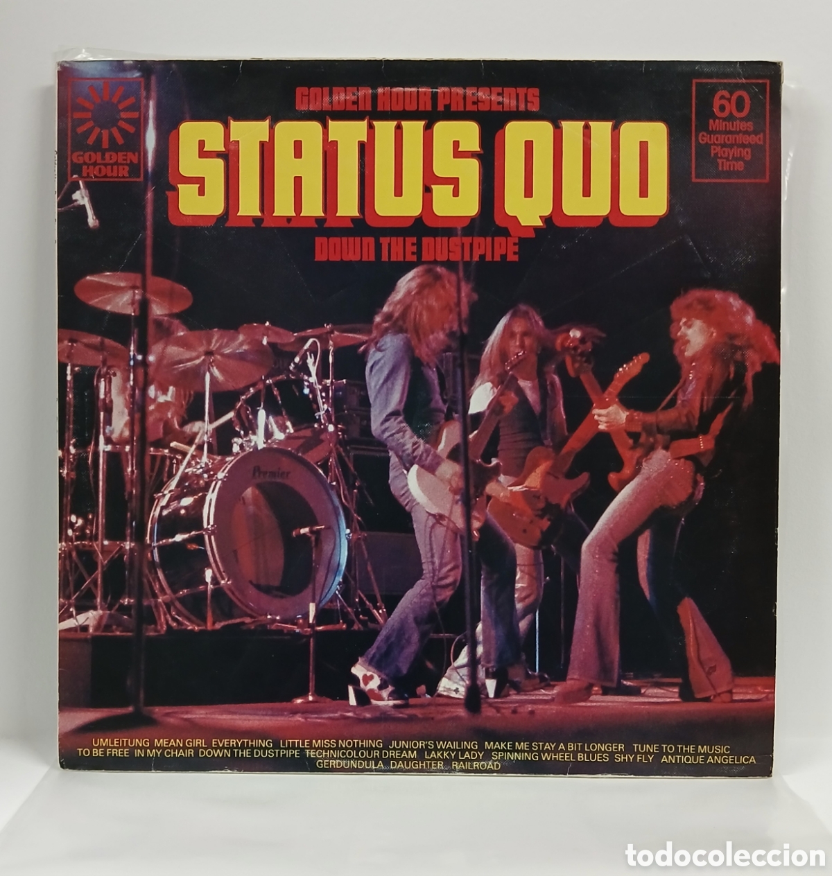 Discos de vinilo: STATUS QUO &rdquo;DOWN THE DUSTPIPE&rdquo; LP. COMP. U.K. 1975 (VG++) - Foto 1