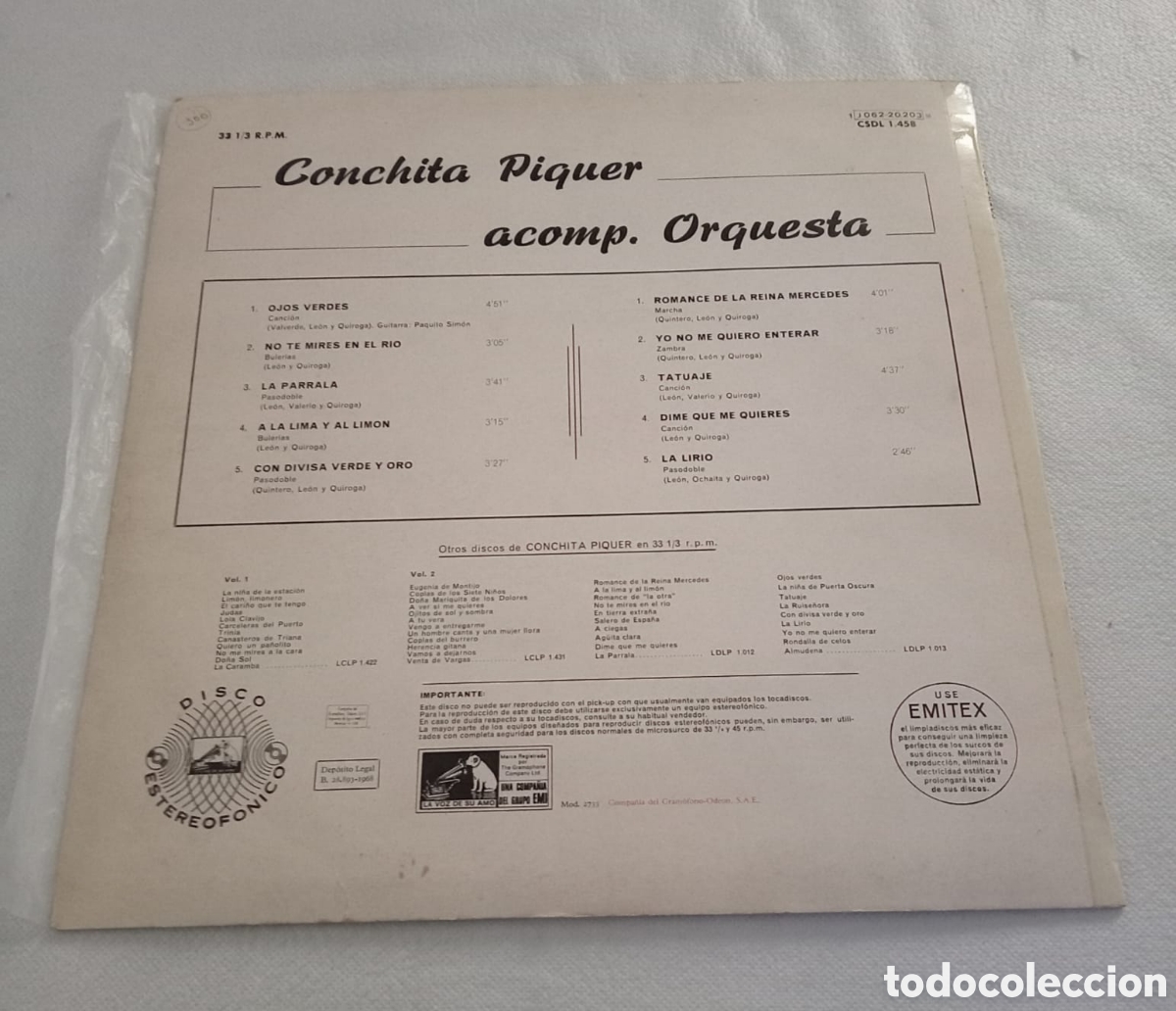Discos de vinilo: LP VINILO Conchita Piquer - Foto 2