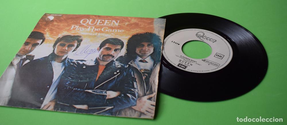 Discos de vinilo: QUEEN - PLAY THE GAME - SINGLE 7 - 1980 - Foto 3