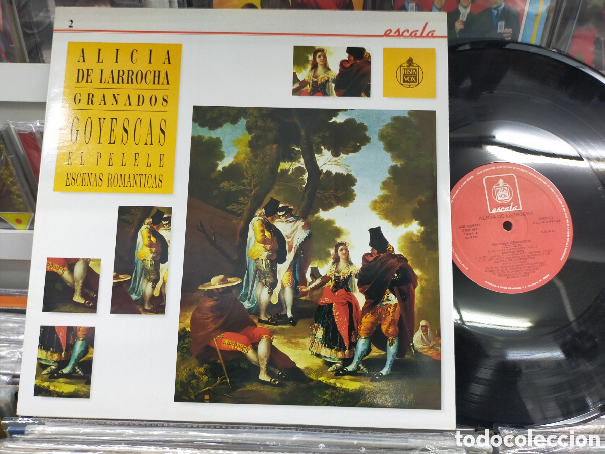 Disques de vinyle: Alicia de larrocha Enrique granados doble lp goyescas 1988 carpeta doble