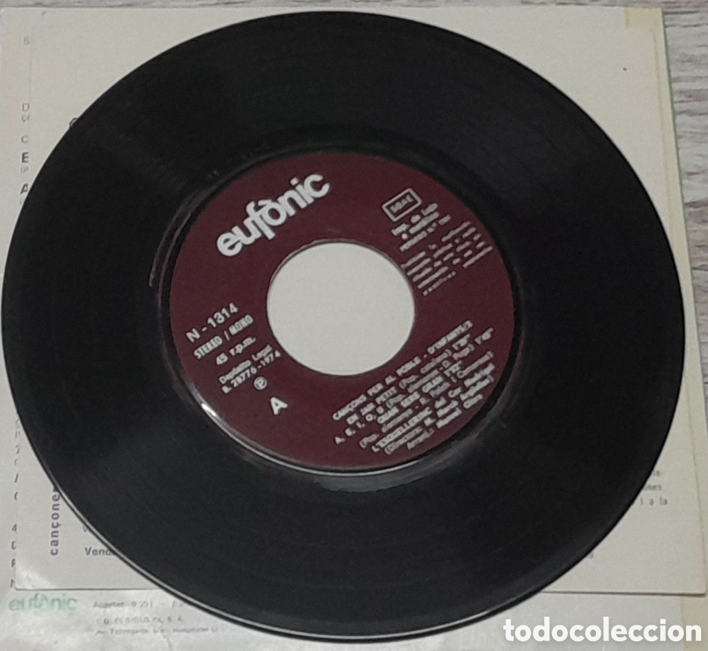 Discos de vinilo: DINFANTS 2 - CAN&Ccedil;ONS PER AL POBLE - EUF&Ograve;NIC 1974 - Foto 5