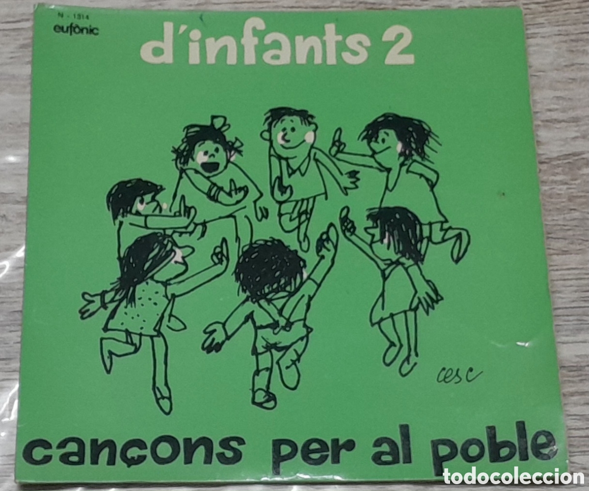 Discos de vinilo: DINFANTS 2 - CAN&Ccedil;ONS PER AL POBLE - EUF&Ograve;NIC 1974 - Foto 1