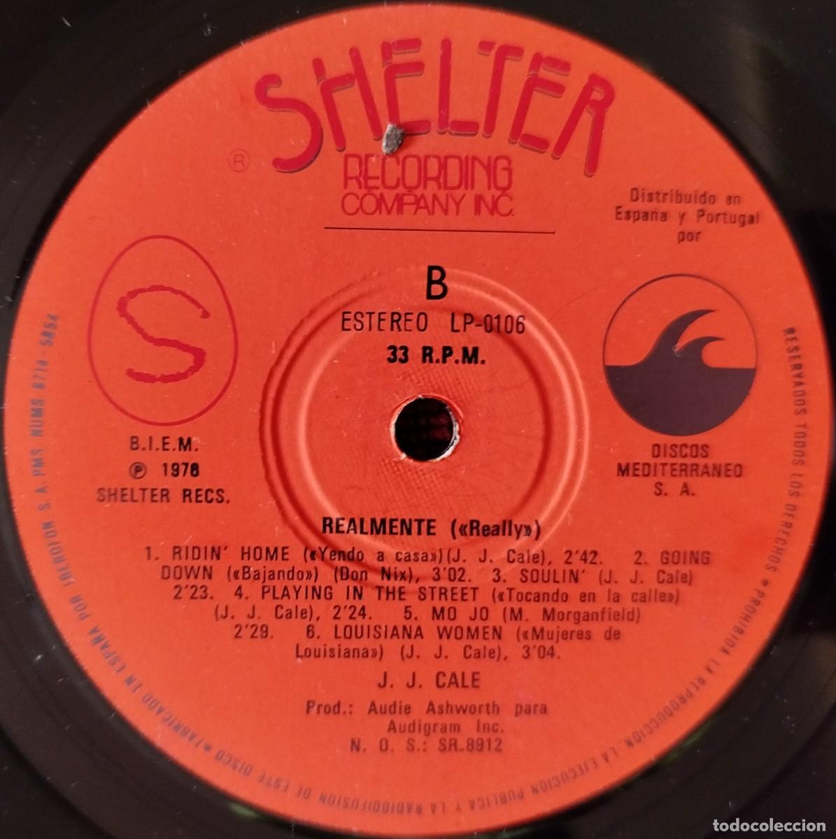 Discos de vinilo: J.J. CALE ** Really (Realmente) ** VINILO LP REEDICION 1976 - Foto 4