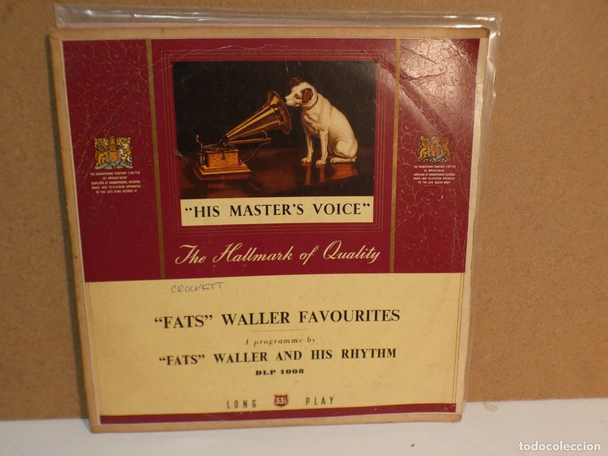 Discos de vinil: ARKANSAS1980 LOTT404 VINILO 10&rdquo; DESTROZADISIMO A TU REISGO FATS WALLER AND HIS RHYTHM