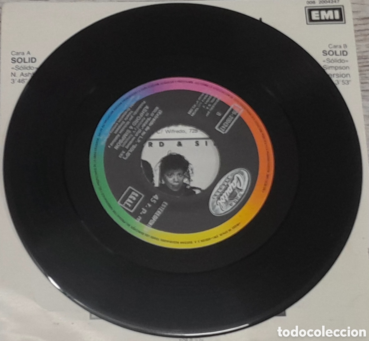 Discos de vinilo: ASHFORD & SIMPSON - SOLID - EMI-ODEON 1984 - Foto 4