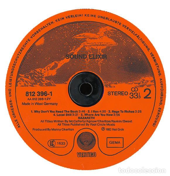 Discos de vinilo: vinilo Nazareth &lrm;Sound Elixir GERMANY 1983 - Foto 4