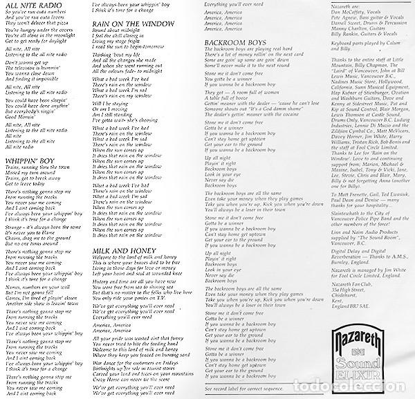Discos de vinilo: vinilo Nazareth &lrm;Sound Elixir GERMANY 1983 - Foto 5