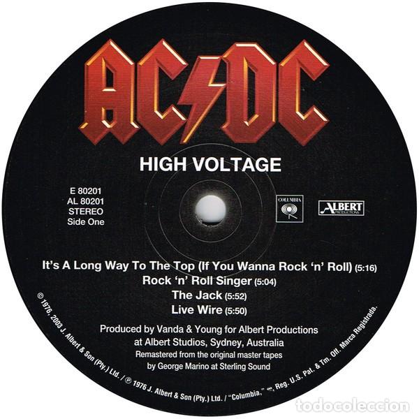 Discos de vinilo: vinilo AC/DC &lrm;&ndash; High Voltage USA 2015 - Foto 3