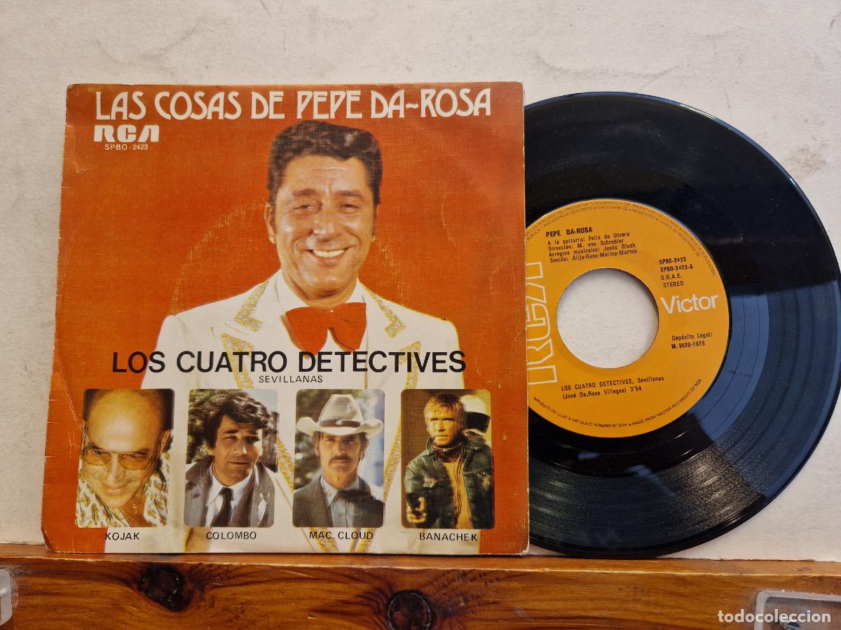 Discos de vinilo: SINGLE. LAS COSAS DE PEPE DA ROSA. LOS CUATRO DETECTIVES. - Foto 1