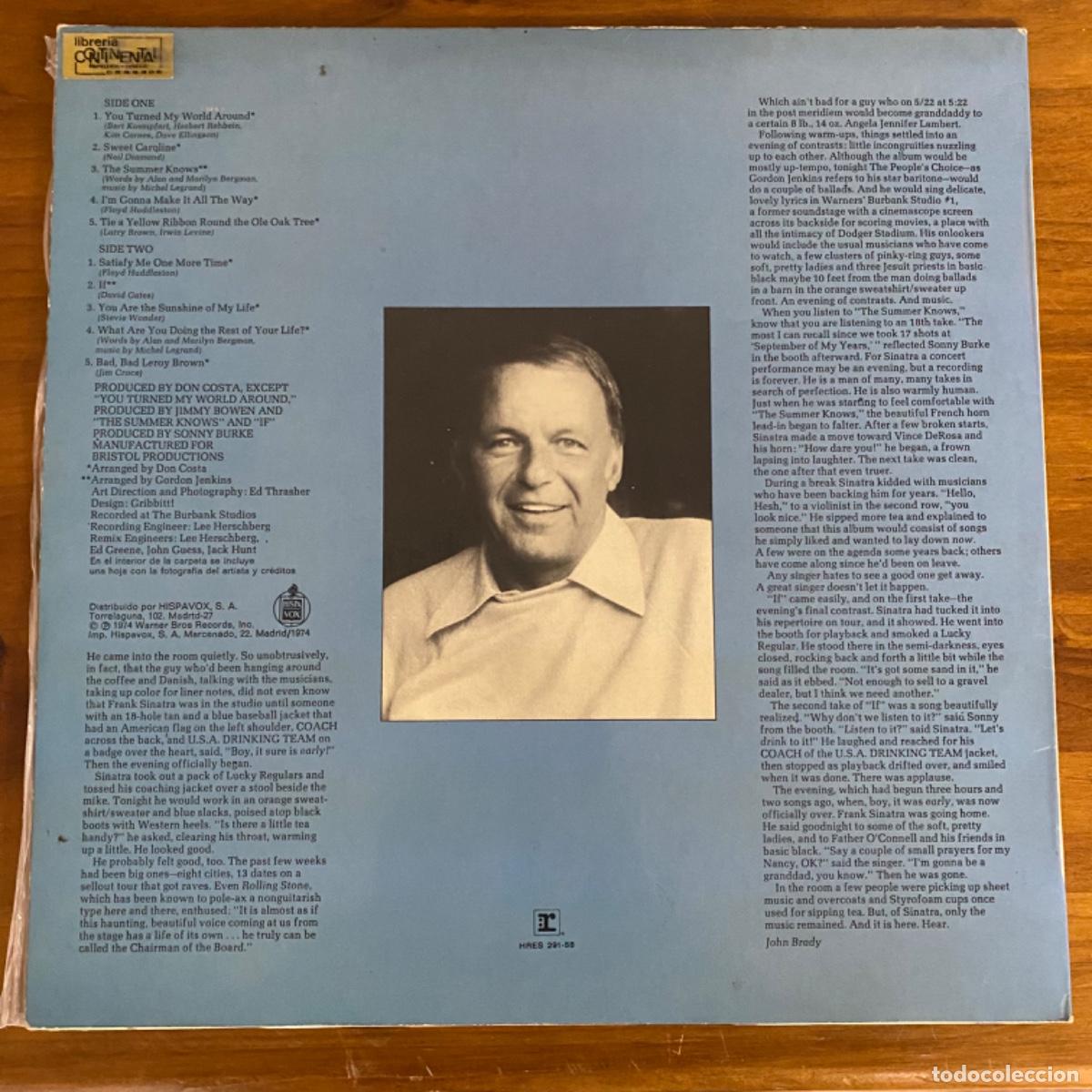 Discos de vinilo: FRANK SINATRA SOME NICE THINGS I&rsquo;VE MISSED - Foto 2
