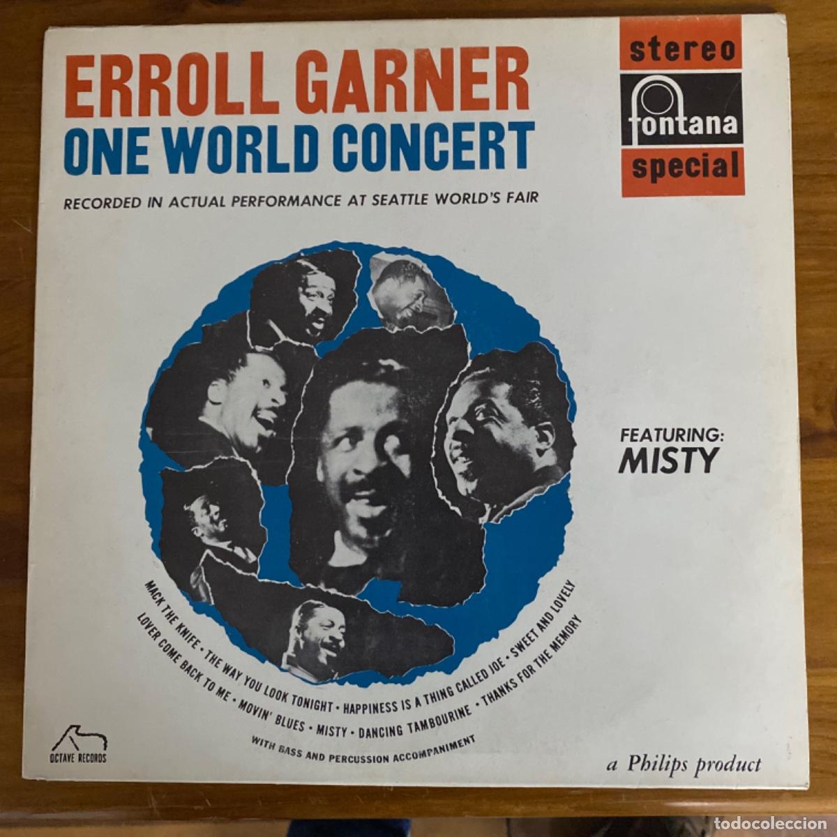 Discos de vinilo: ERROLL GARNER ONE WORLD CONCERT - Foto 1