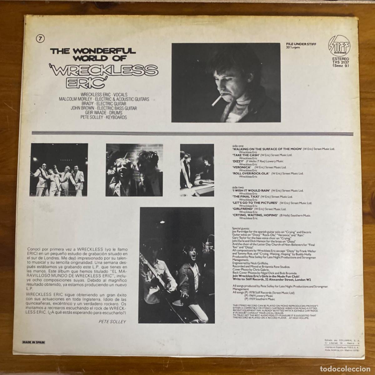 Discos de vinilo: WRECKLESS ERIC THE WONDERFUL WORLD - Foto 3