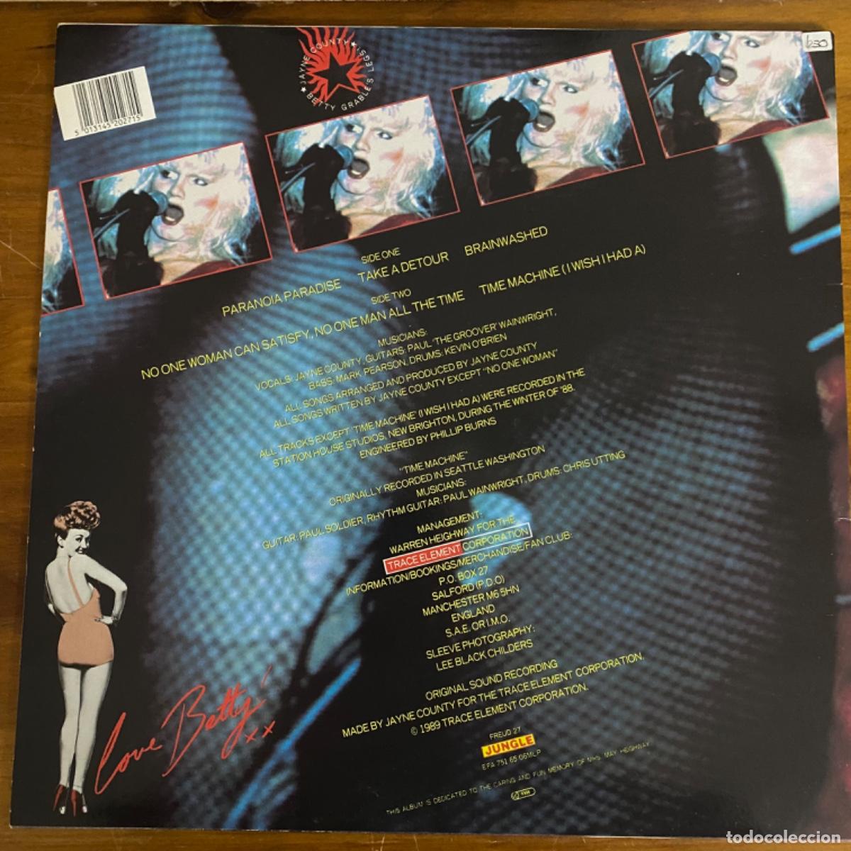 Discos de vinilo: JAYNE COUNTY BETTY GRABE&rsquo;S LEGS - Foto 2