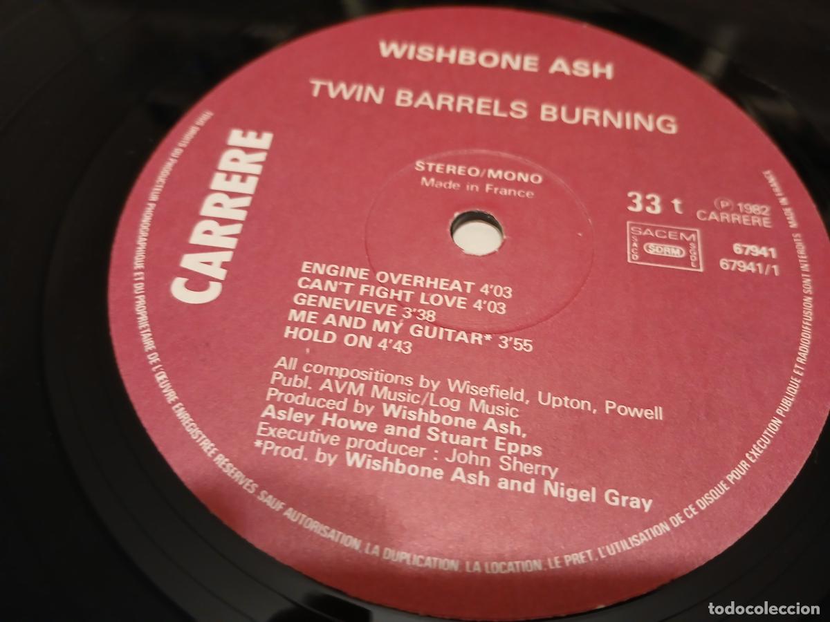 Discos de vinilo: WISHBONE ASH -TWIN BARRELS BURNING- (1982) LP DISCO VINILO - Foto 2