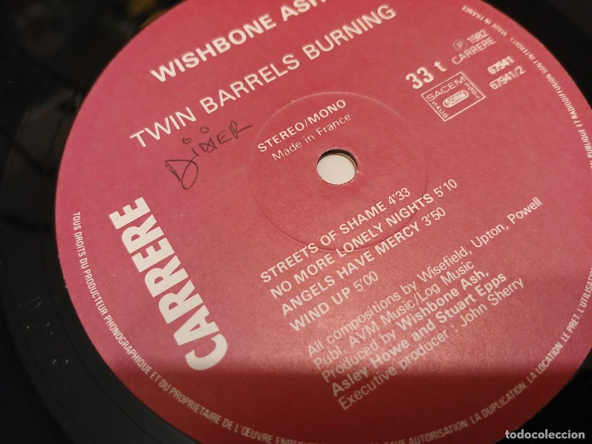 Discos de vinilo: WISHBONE ASH -TWIN BARRELS BURNING- (1982) LP DISCO VINILO - Foto 3