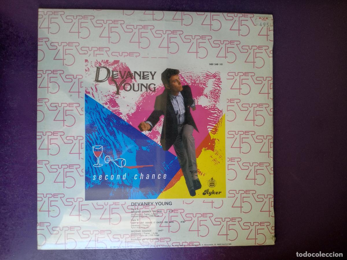 Discos de vinilo: Devaney Young &lrm;&ndash; Second Chance - MAXI HISPAVOX 1984 - ELECTRONICA DISCO - Foto 2