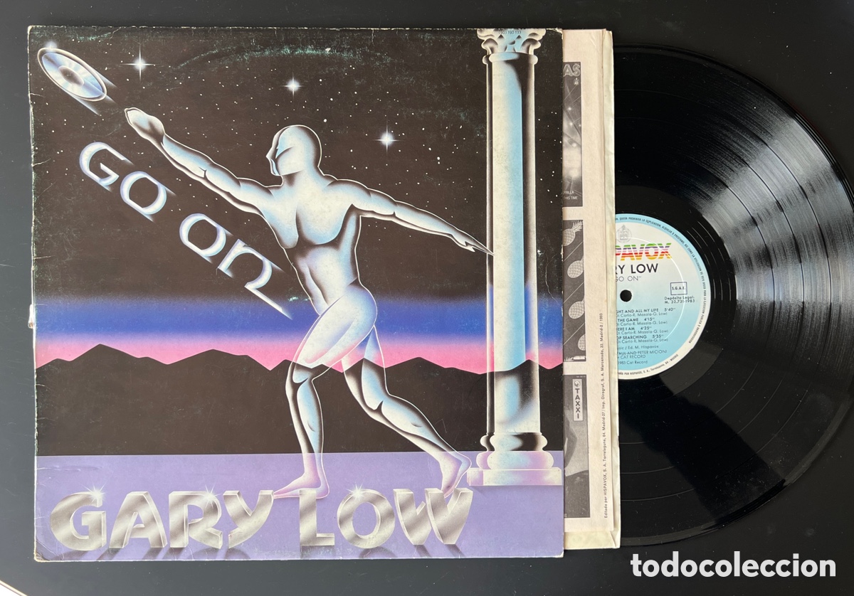 Discos de vinilo: GARY LOW - GO ON - LP HISPAVOX 1983 - ITALO DISCO - Foto 1