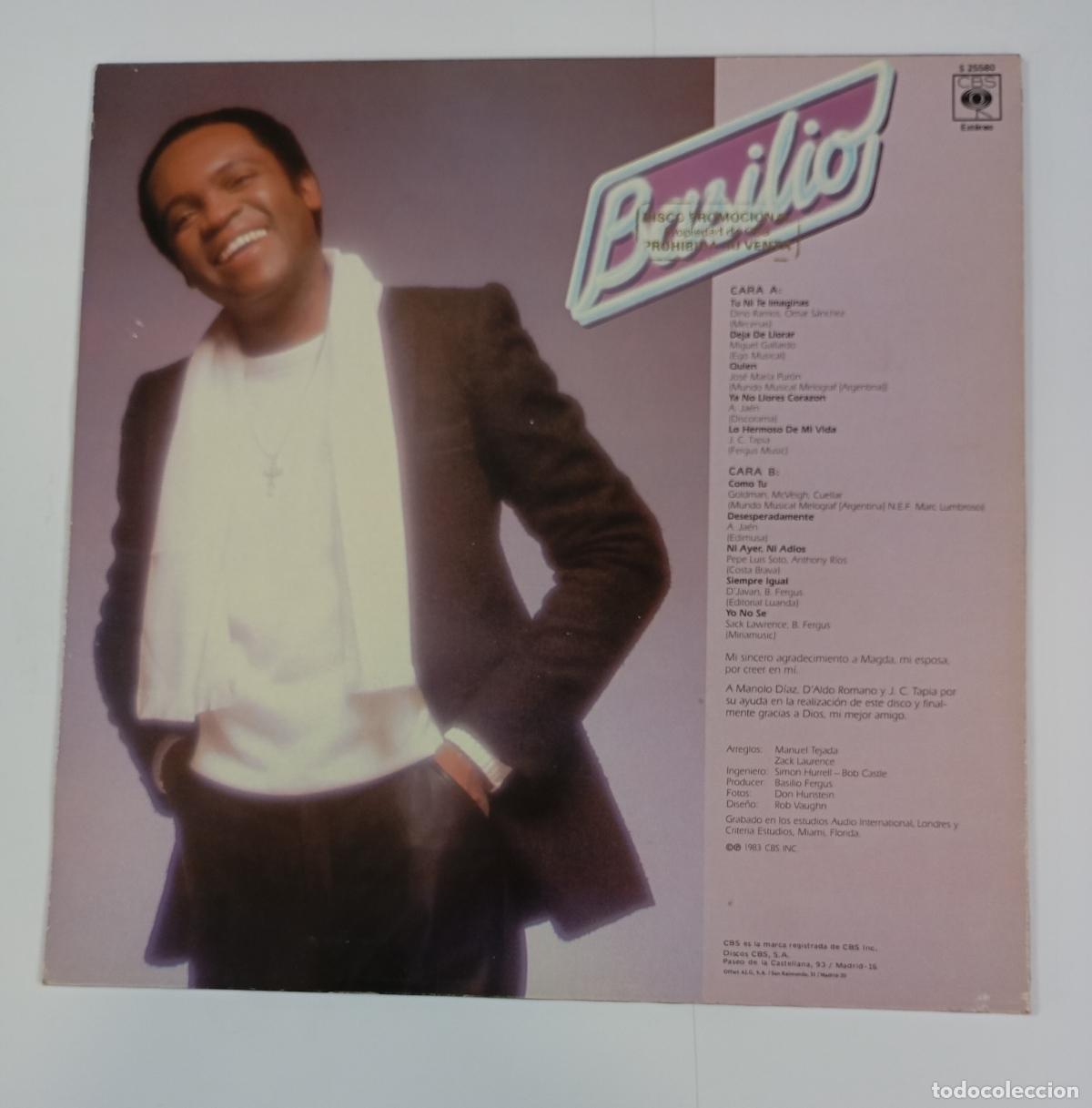 Discos de vinilo: BASILIO. BASILIO. LP. TDKLP12 - Foto 2