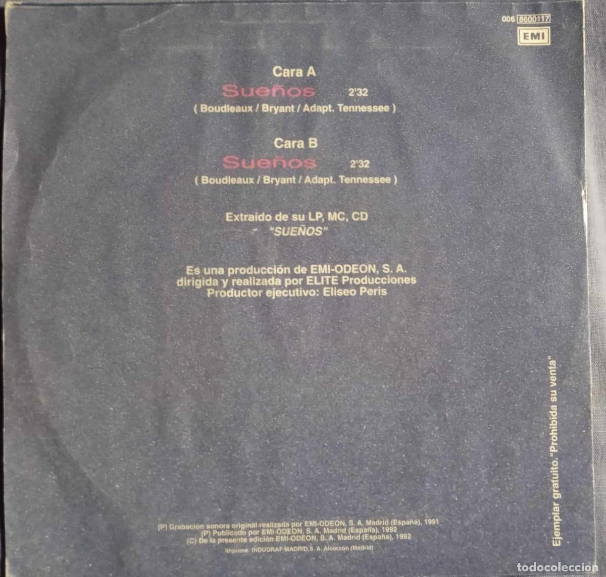 Discos de vinilo: TENNESSEE - SUE&Ntilde;OS - SINGLE - Foto 2