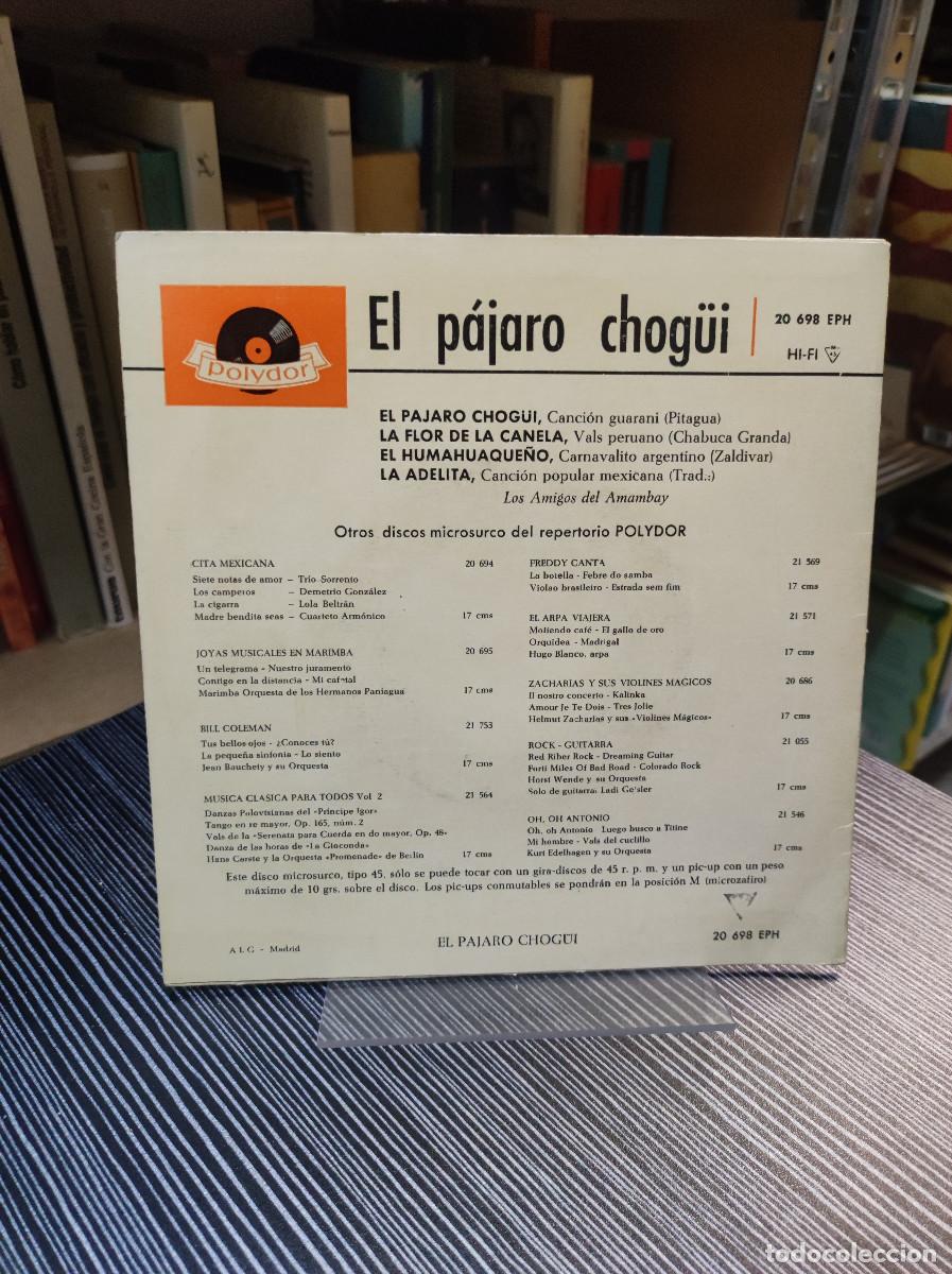 Discos de vinilo: Los Amigos Del Amambay &ndash; El P&aacute;jaro Chog&uuml;&iacute; - Foto 2