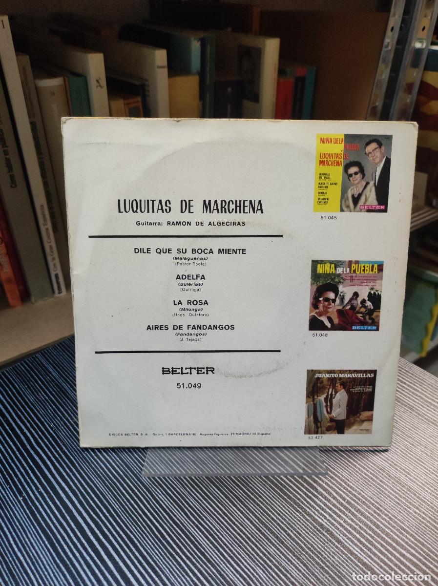 Discos de vinilo: Luquitas De Marchena &ndash; La Rosa - Foto 2