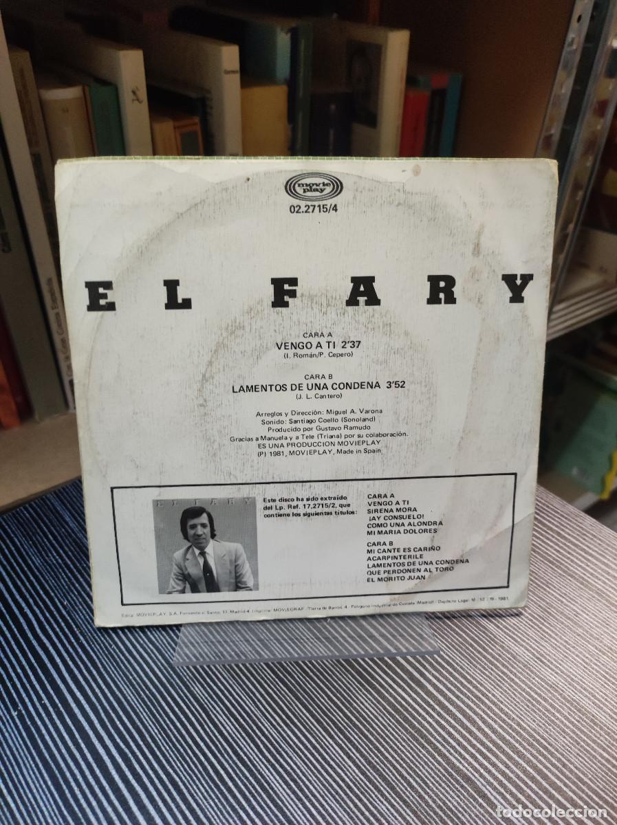 Discos de vinilo: El Fary &ndash; Vengo A Ti - Foto 2