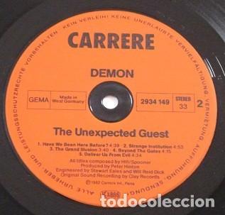 Discos de vinilo: vinilo Demon &lrm;&ndash; The Unexpected Guest GERMANY 1982 - Foto 4
