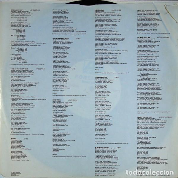 Discos de vinilo: vinilo Foreigner &lrm;&ndash; Head Games USA 1979 - Foto 6